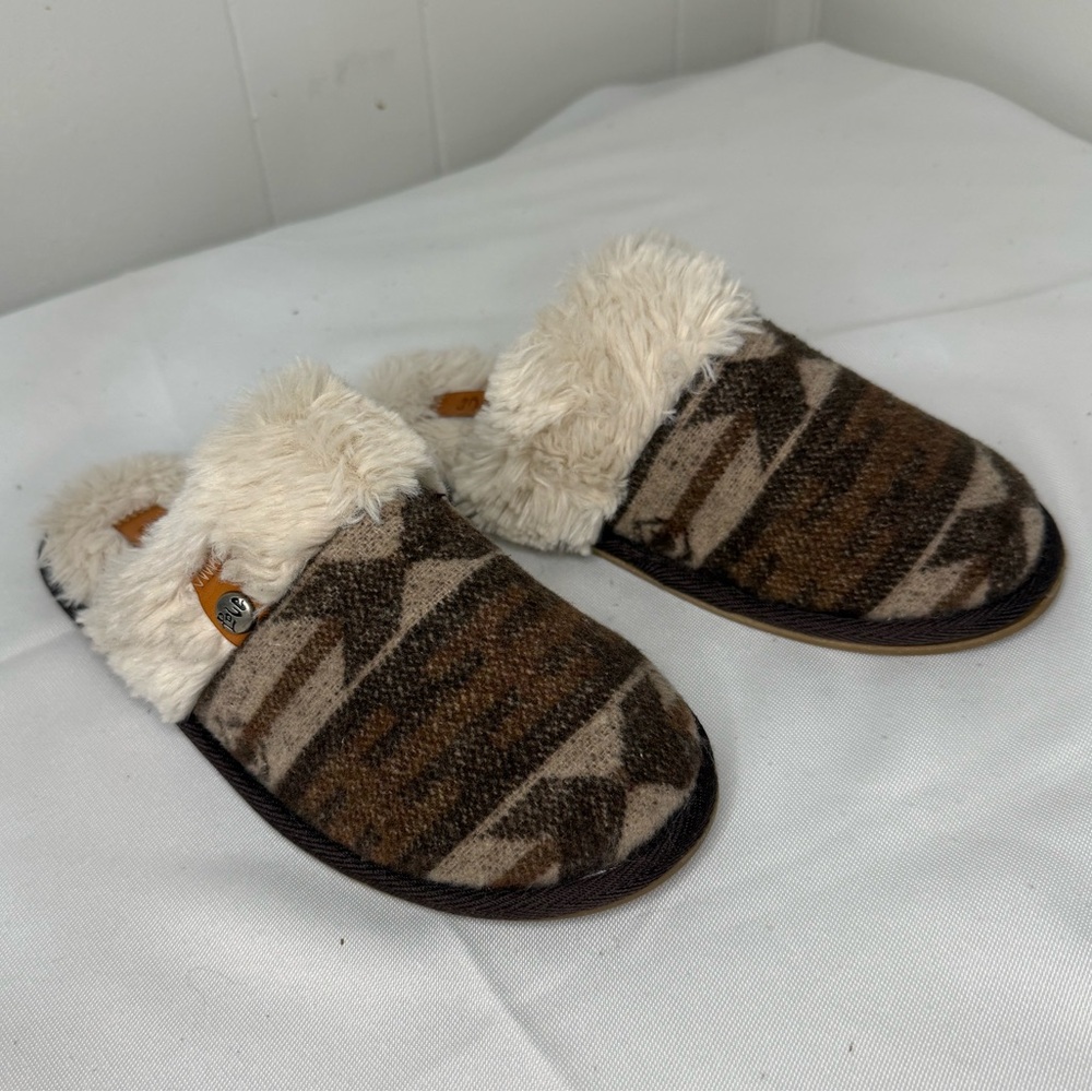 Cozy Brown and Cream Slippers